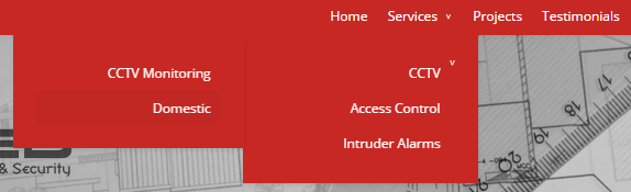 Multi-Tier Main Navigation Menu