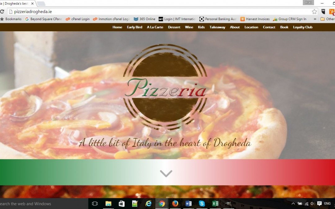 Pizzeria – Web Design Makeover